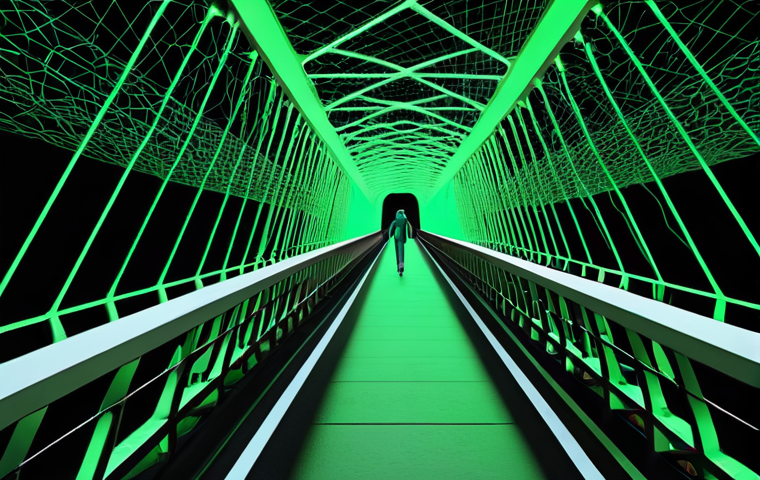 **Prompt:** A dynamic, futuristic image depicting a glowing bridge connecting two distinct digital landscapes. On one side, abstract representations of traditional programming code (like green on black text, foundational algorithms). On the other side, vibrant, flowing neural network structures and data visualizations, symbolizing AI. A diverse group of young students and an instructor are confidently walking across or standing on this bridge, looking forward with optimism. The atmosphere should convey innovation and the exciting transition in education.