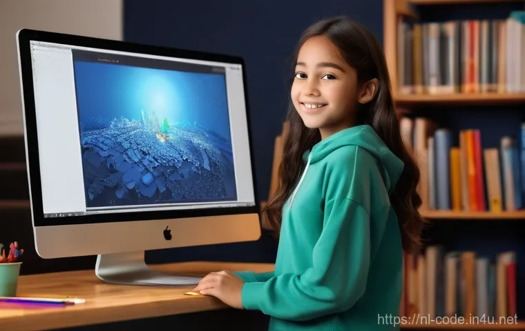 코딩교육지도사와 교육 철학 사례 - **Prompt:** A vibrant, engaging image depicting a group of four diverse children, aged 9-11, activel...