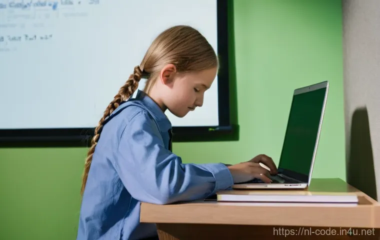 코딩교육지도사와 학습 지원 사례 - **Prompt:** A brightly lit, modern coding classroom in a Dutch city, filled with cheerful and divers...