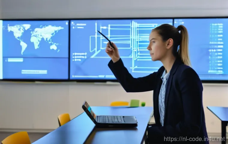 코딩교육지도사 시험 준비에 도움 되는 앱 - **"A focused young adult, approximately 25 years old, sits comfortably at a contemporary desk, engag...