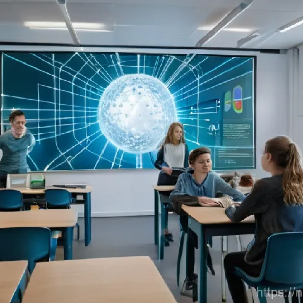 코딩교육지도사와 AI 활용 교육 사례 - **"Unlocking AI Concepts in a Modern Dutch Classroom"**
A group of diverse teenagers, aged 16-18...