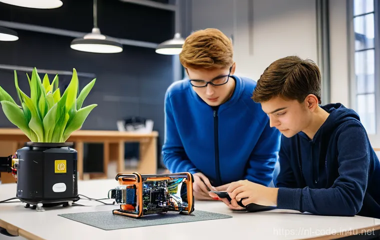 코딩교육지도사와 AI 활용 교육 사례 - **"Unlocking AI Concepts in a Modern Dutch Classroom"**
A group of diverse teenagers, aged 16-18... 코딩교육지도사와 AI 활용 교육 사례 - **"Unlocking AI Concepts in a Modern Dutch Classroom"**
A group of diverse teenagers, aged 16-18...