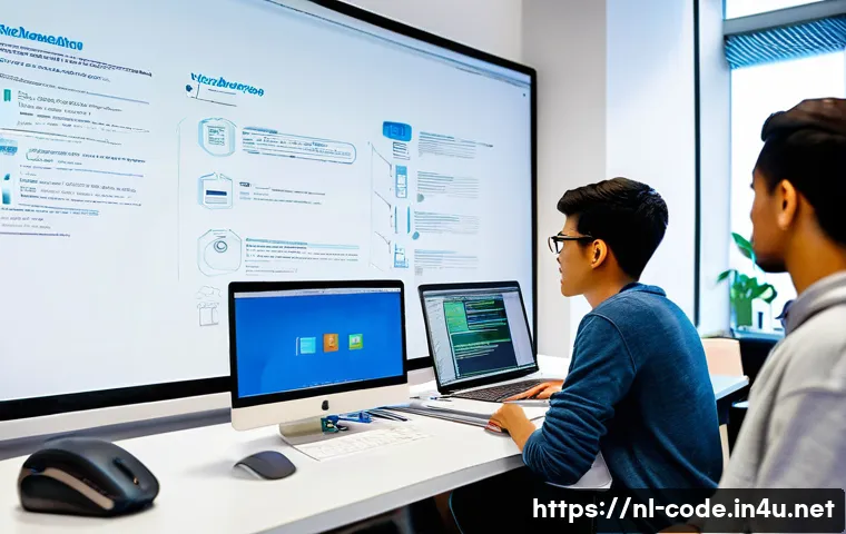 코딩교육지도사로서 사례 기반 강의 준비법 - **Collaborative "Webshop" Development Team:**
"A diverse group of five young adult students (thr...