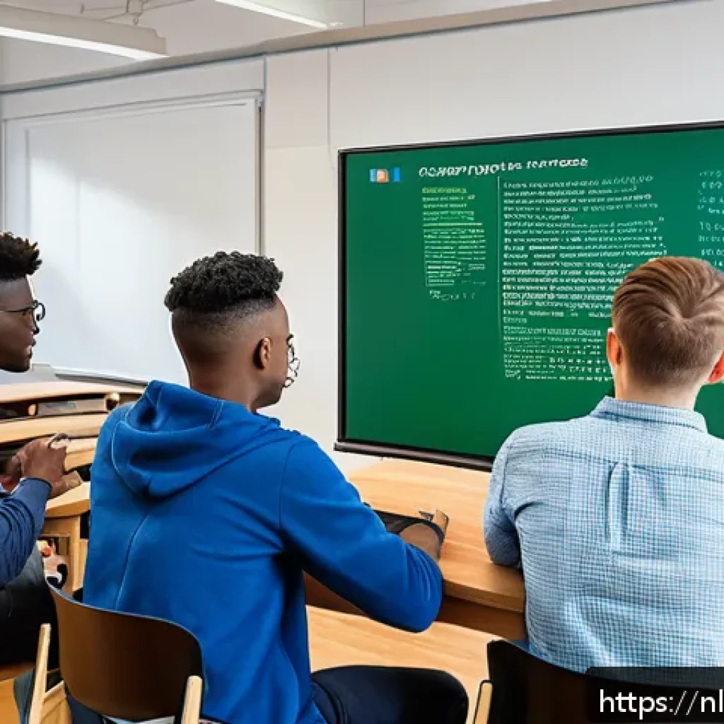 코딩교육지도사 업무 관련 법률 및 규정 - A professional coding trainer in a modern Dutch classroom setting, teaching a diverse group of adult...